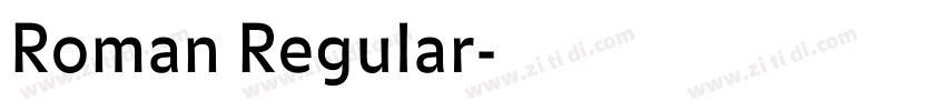 Roman Regular字体转换 Roman Regular字体转换
